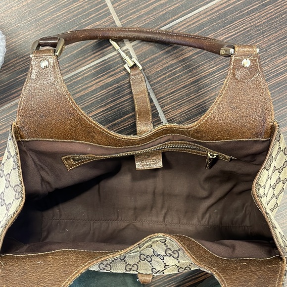 Gucci Vintage Jackie O Hobo GG Monogram Handbag - Picture 5 of 5